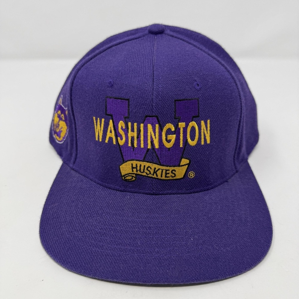 Washington Huskies Hat Snap Back Mens One Size Purple NCAA Football Head Start